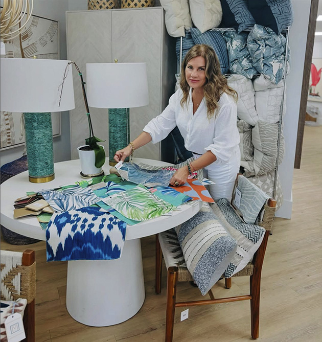 Lina Vella in her Boca Raton showroom